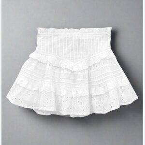 NWT KatiejNYC Girls White Willow Skirt Size Large (12)